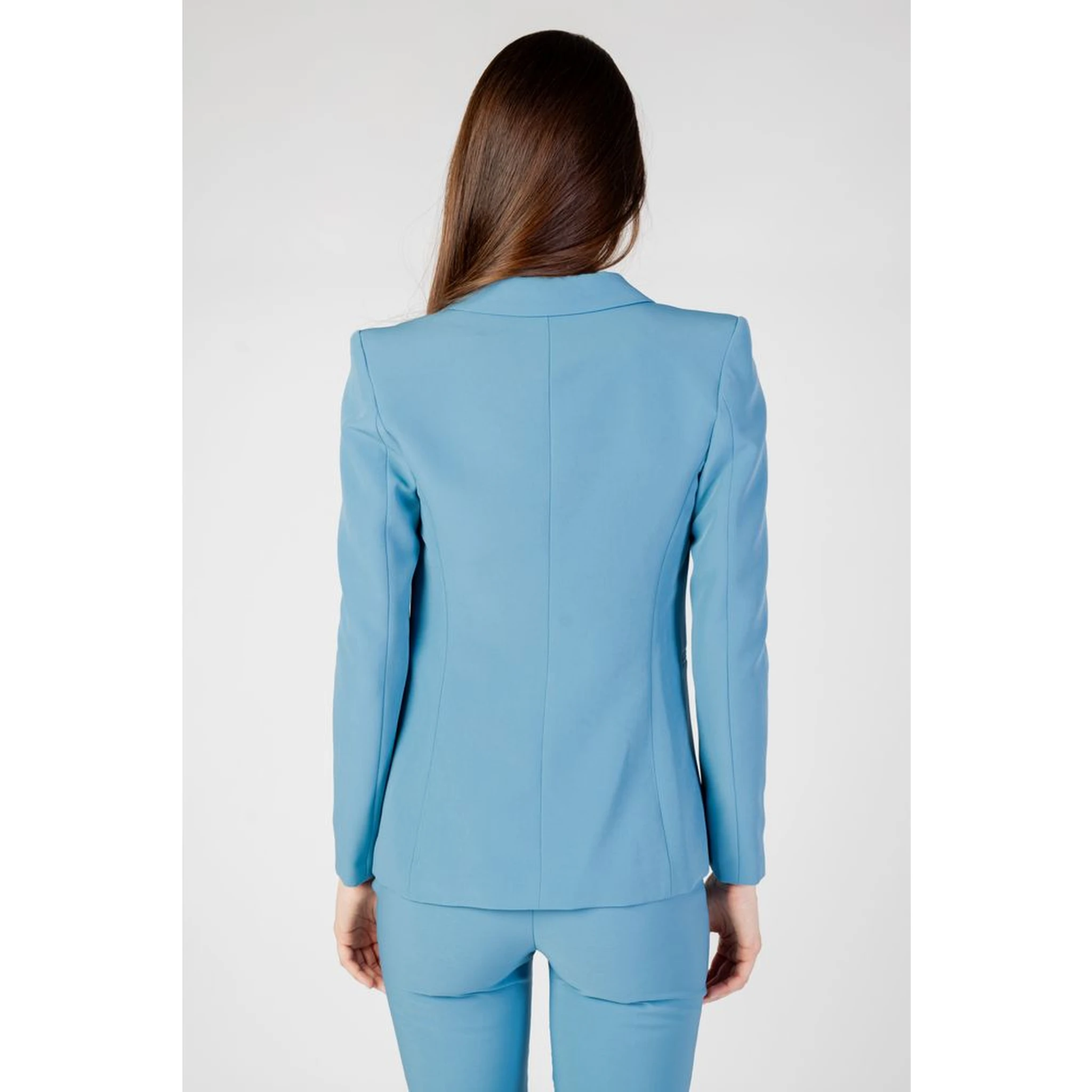 Turquoise Polyester Blazer