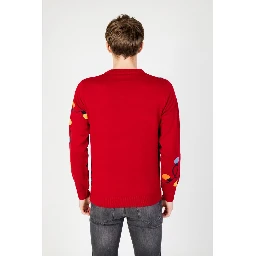 Red Marabou Sweatshirt