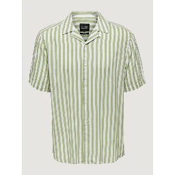 Green Viscose Shortsleeve Shirt