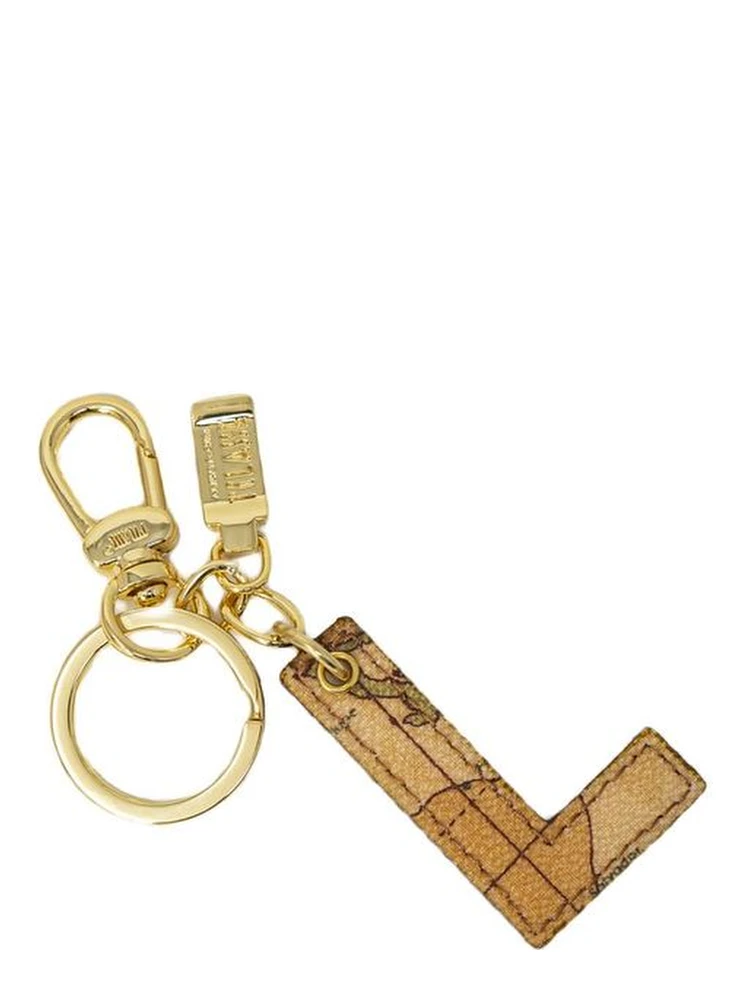 Beige Leather Keychain alternative