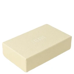 Beige Leather Keychain