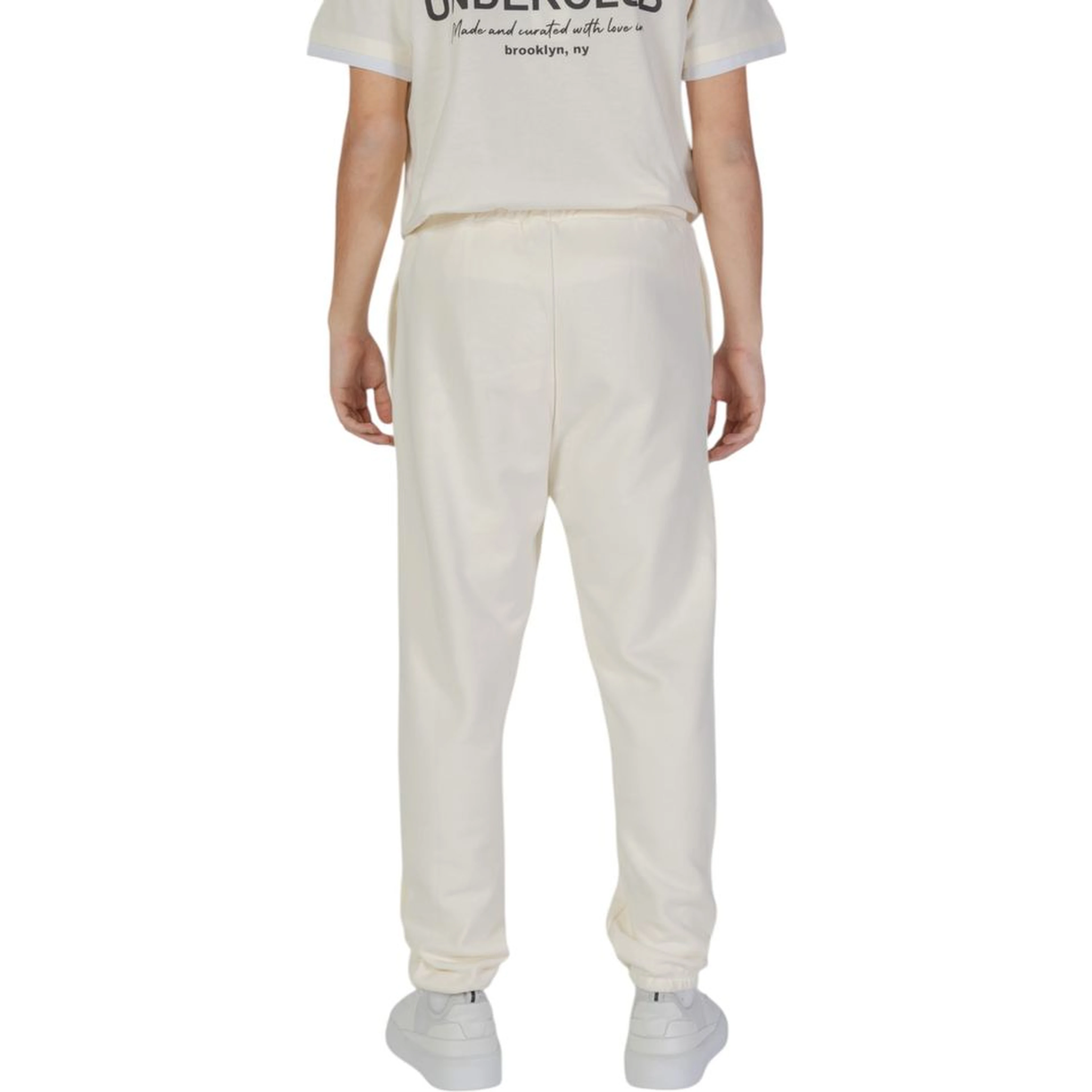 Cream Cotton Joggers (Workout Pants)