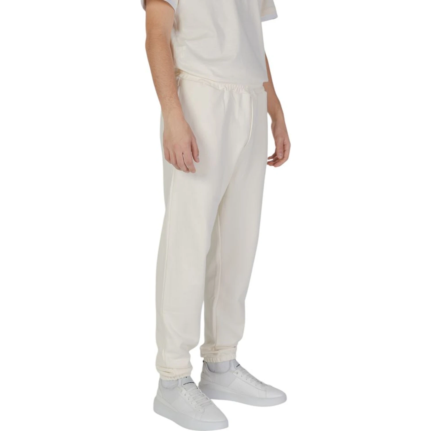 Cream Cotton Joggers (Workout Pants)