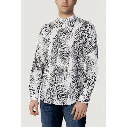 Black Linen Pattern Shirt