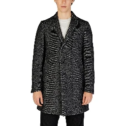 Black Polyester Coat