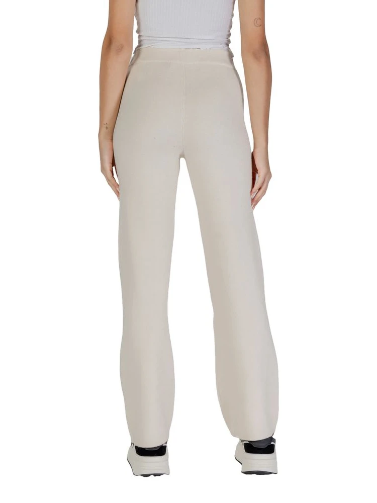 Cream Viscose Casual Pants alternative