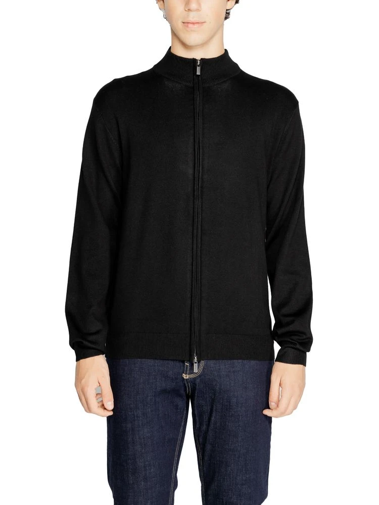 Black Viscose Cardigan