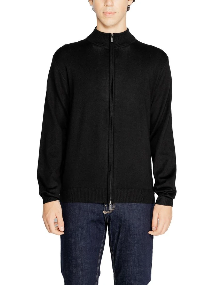 Black Viscose Cardigan