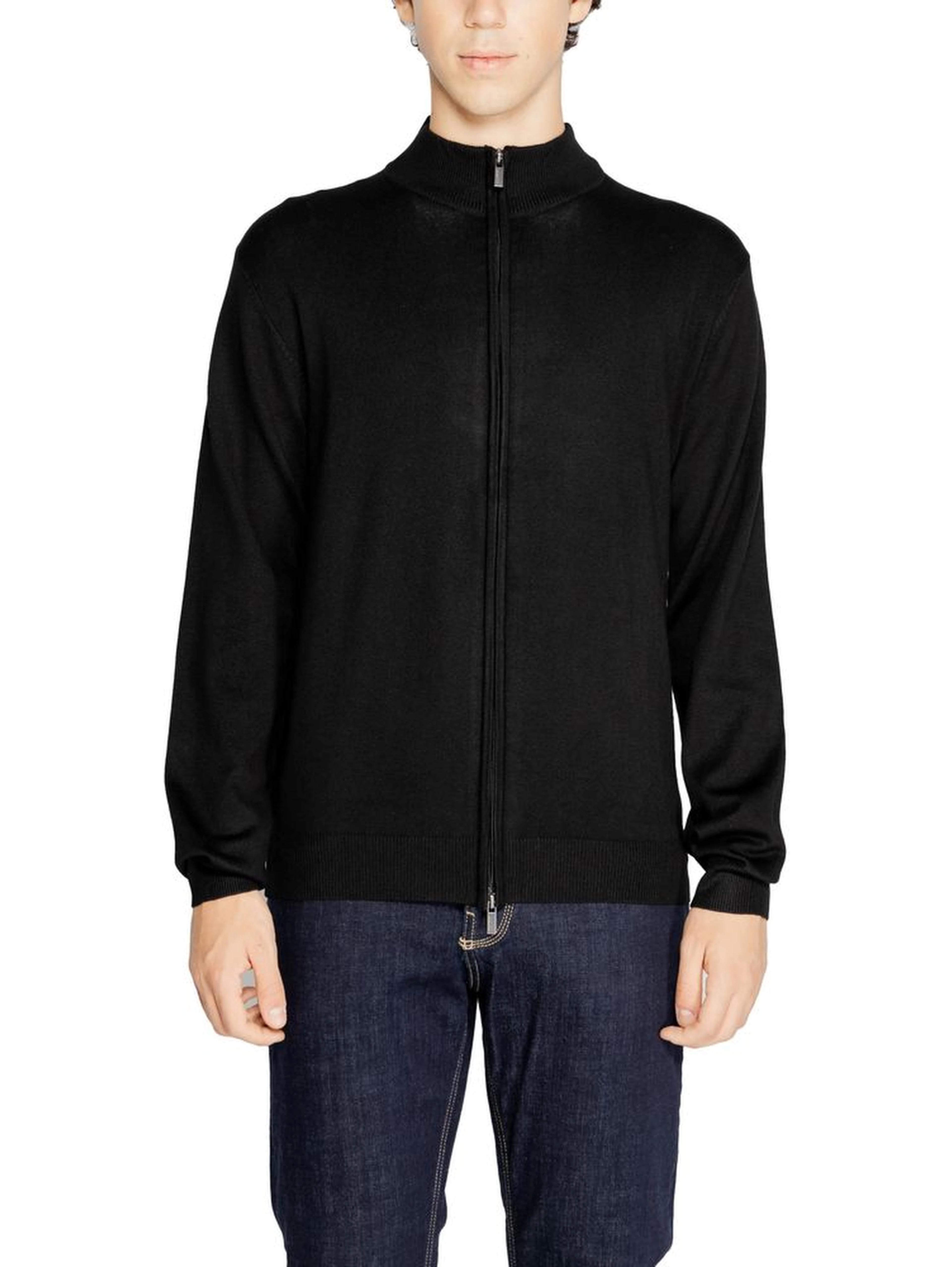 Black Viscose Cardigan