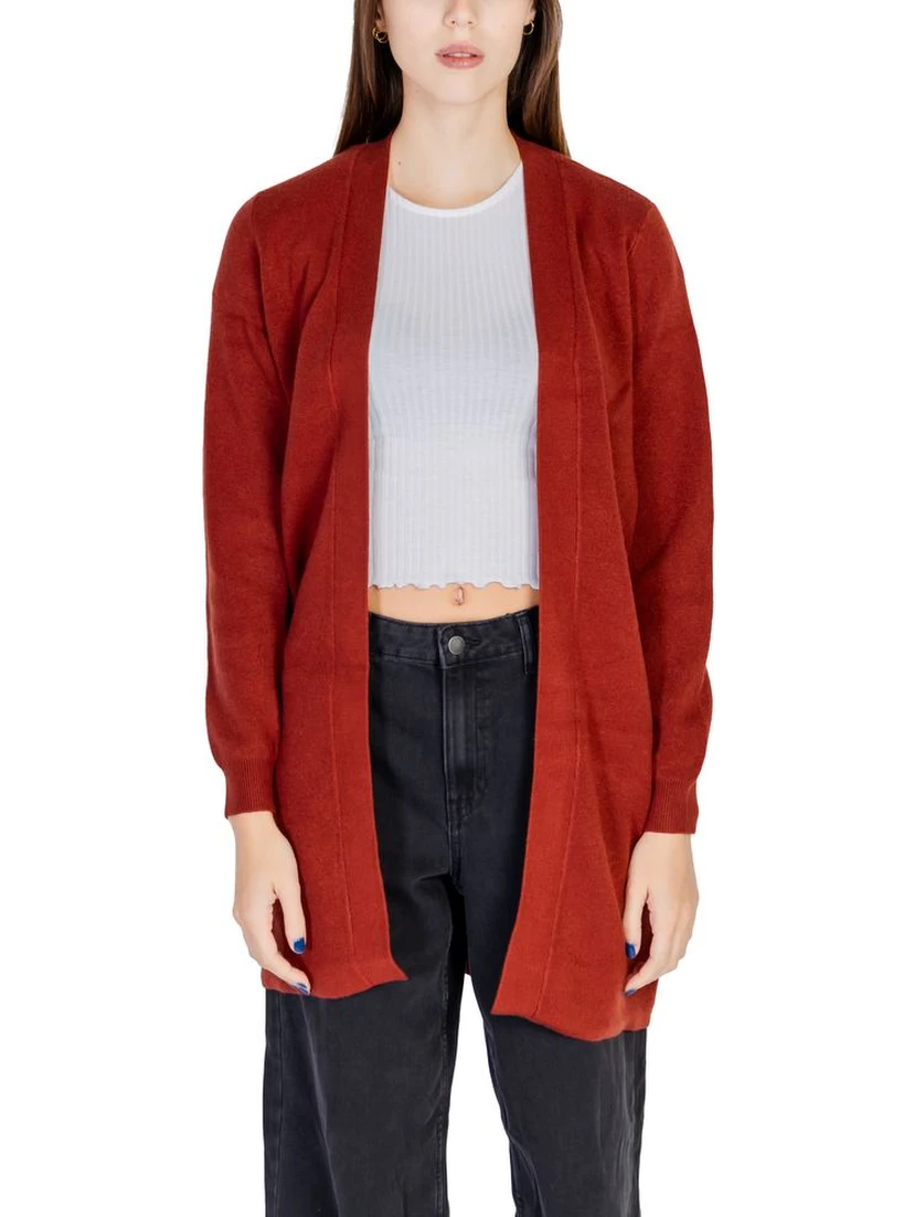Red Viscose Cardigan