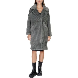 Black Polyester Coat