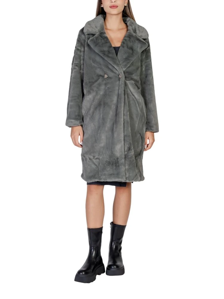 Black Polyester Coat