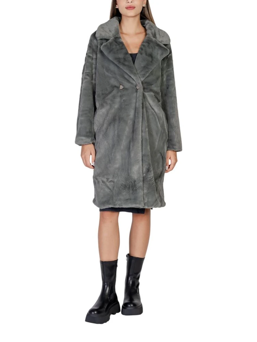 Black Polyester Coat