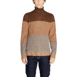 Brown Viscose Turtleneck