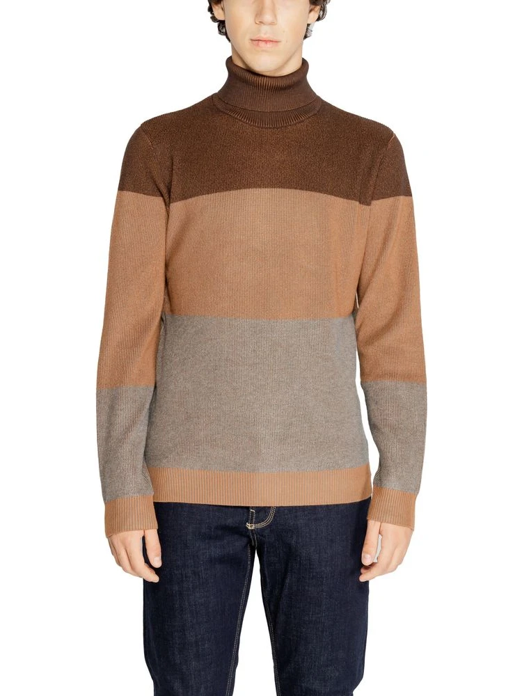 Brown Viscose Turtleneck