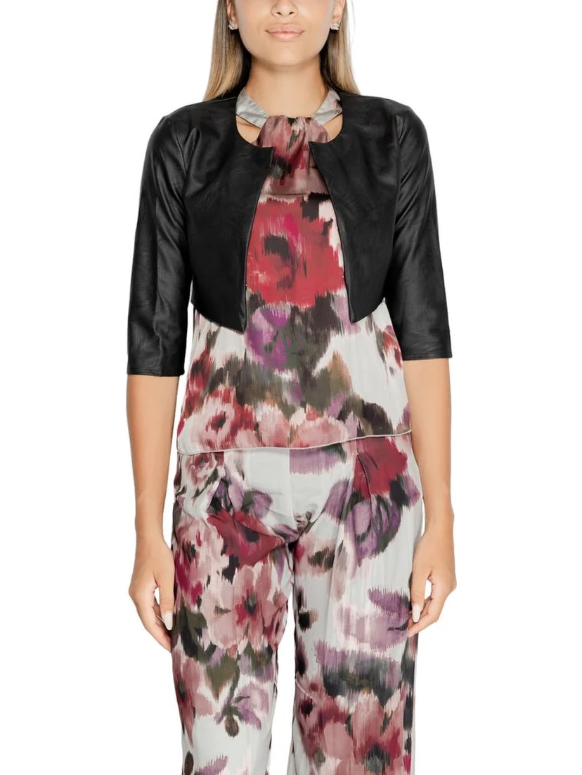 Black Polyethylene Cardigan