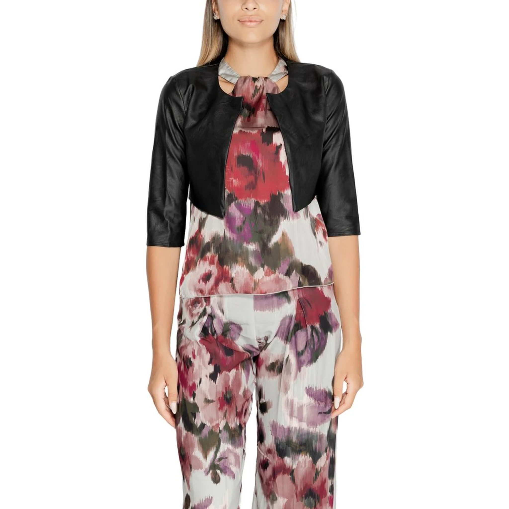 Black Polyethylene Cardigan