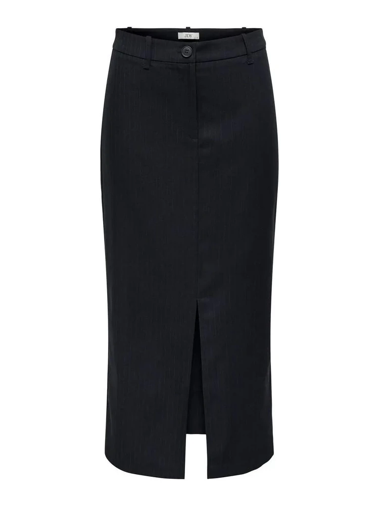 Gray Polyester Long Skirt