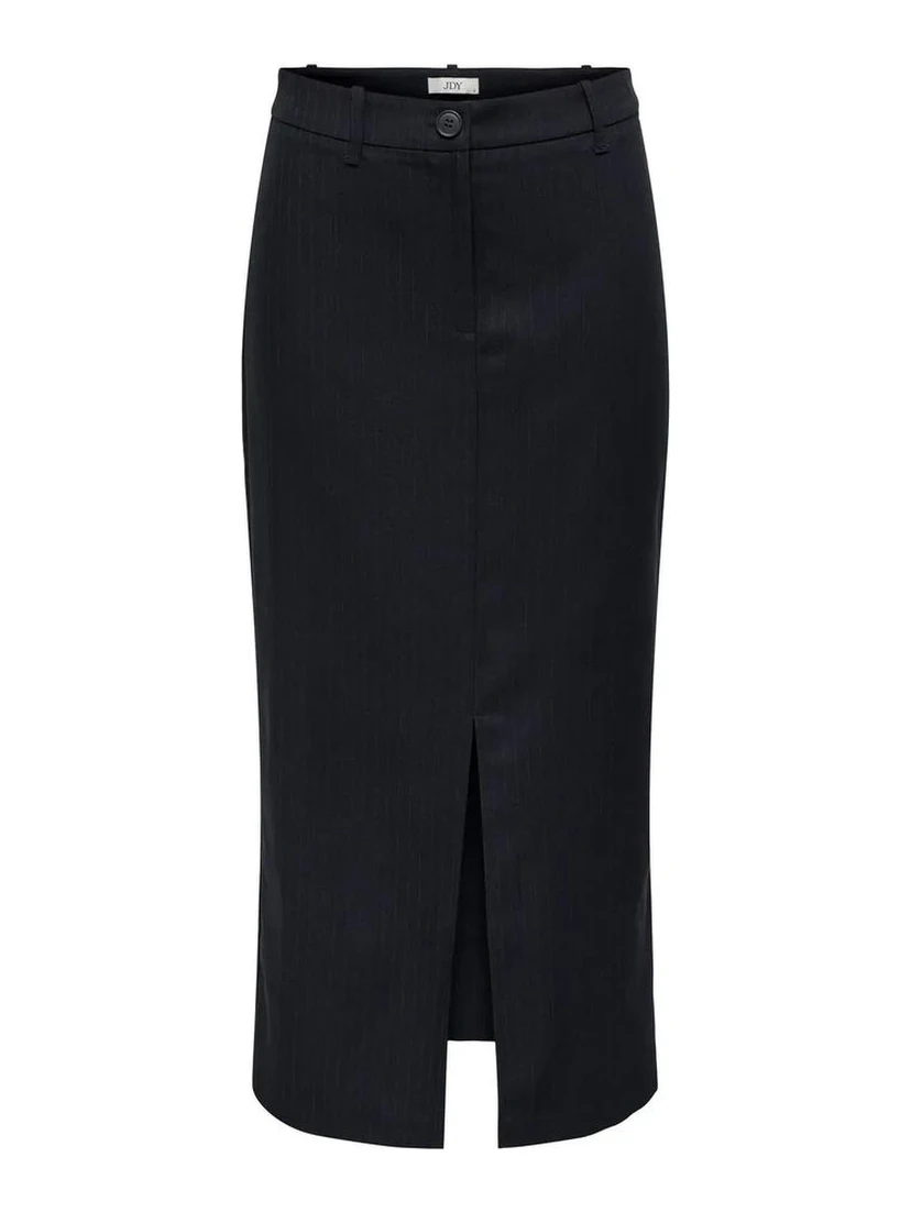 Gray Polyester Long Skirt