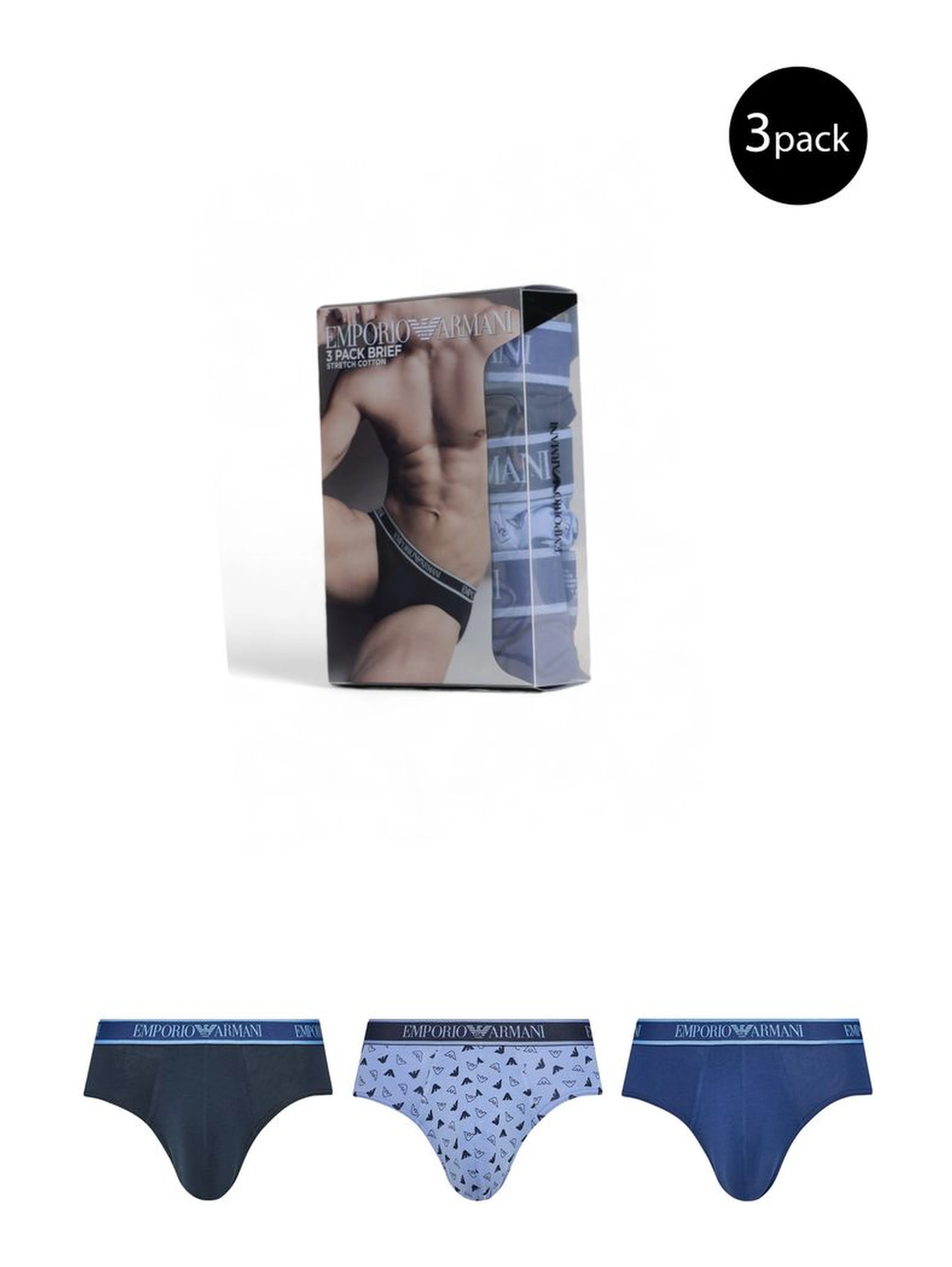 Blue Cotton Briefs