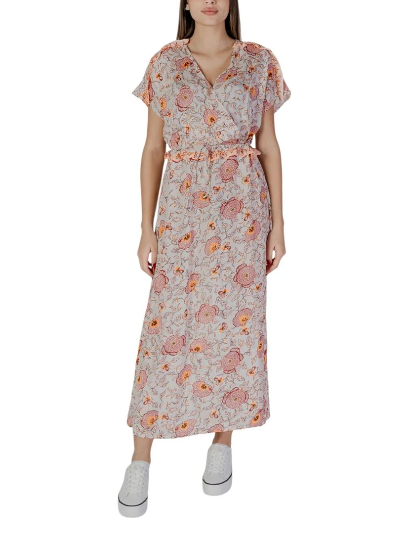 Multicolor Cotton Long Dress