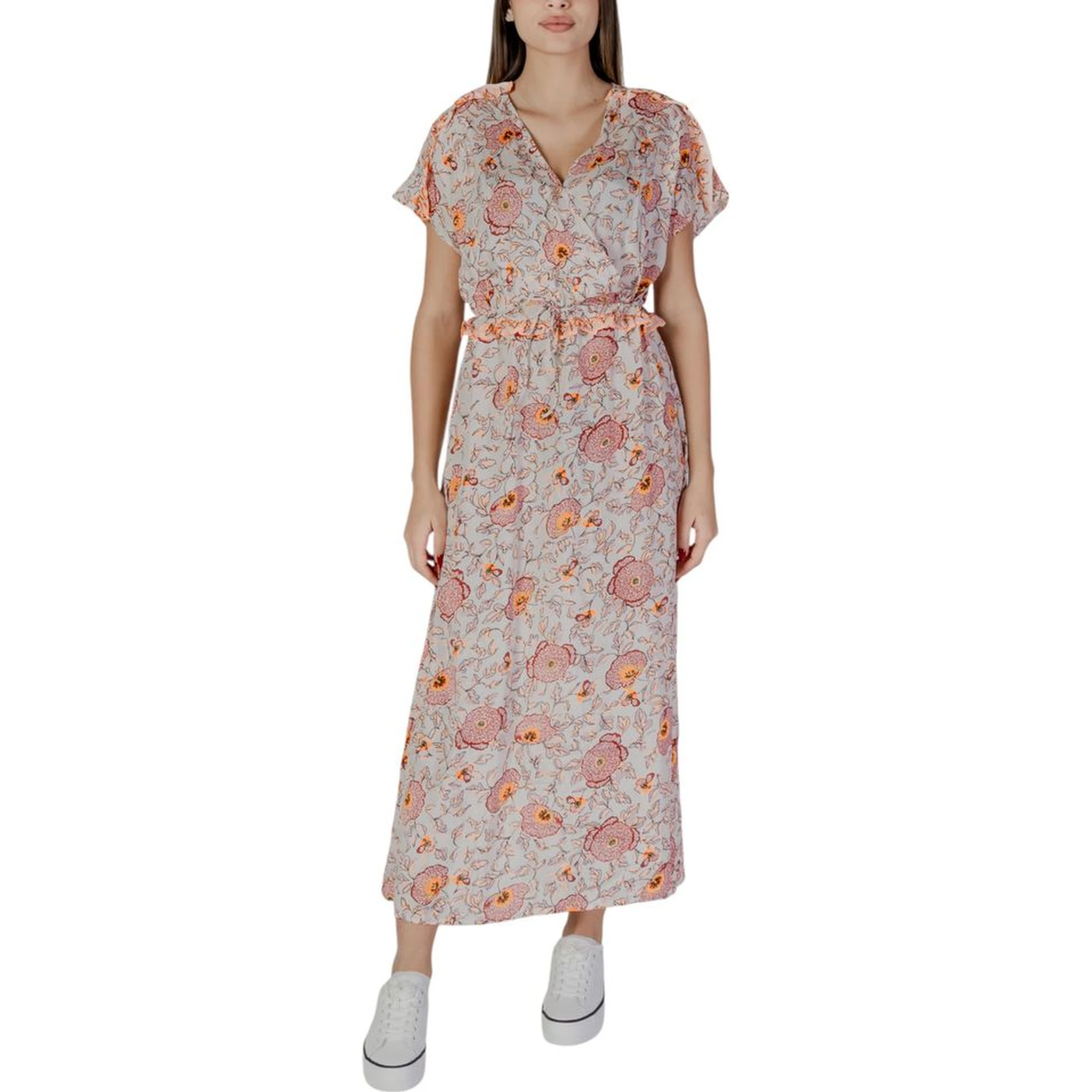 Multicolor Cotton Long Dress