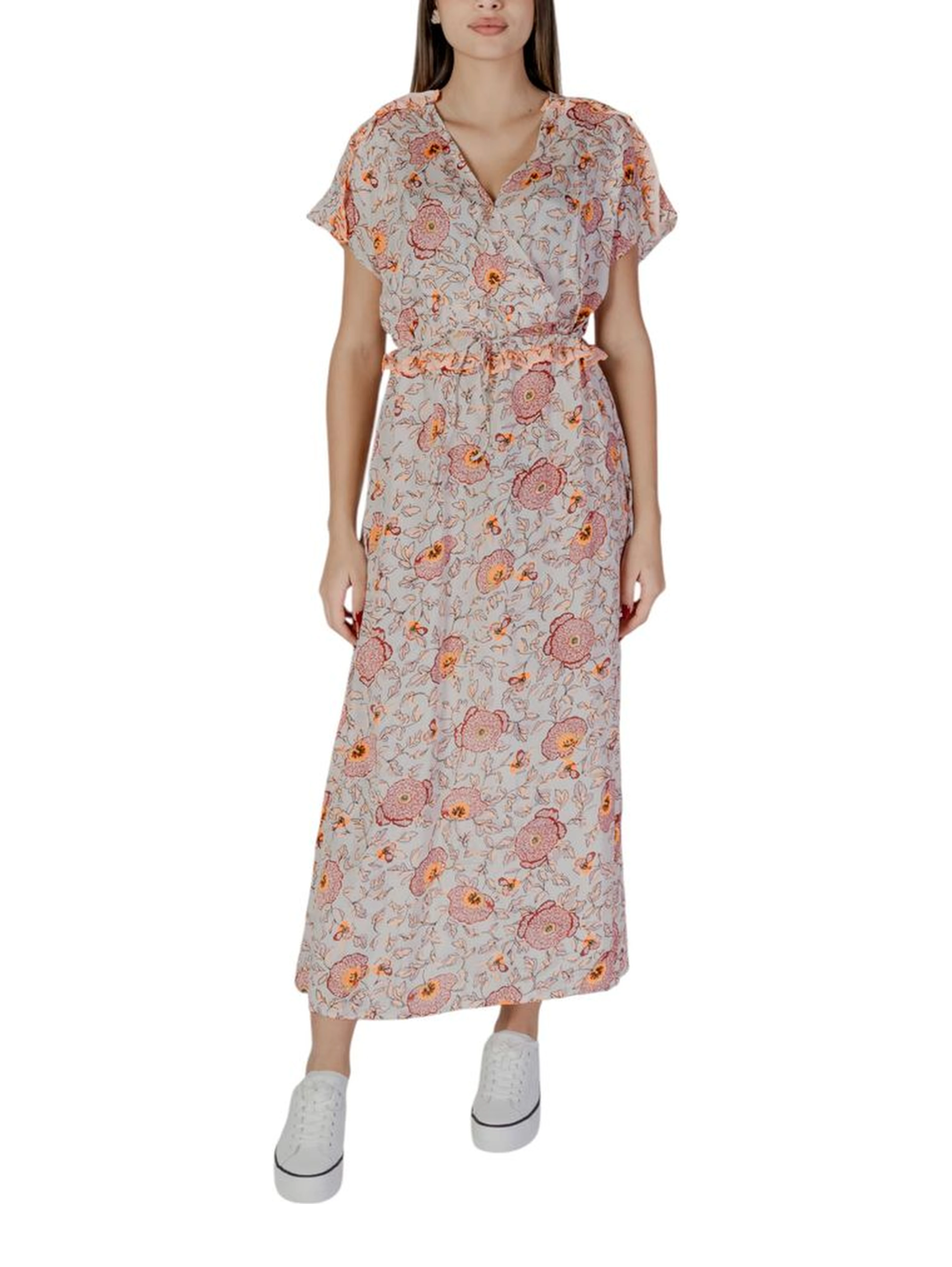 Multicolor Cotton Long Dress