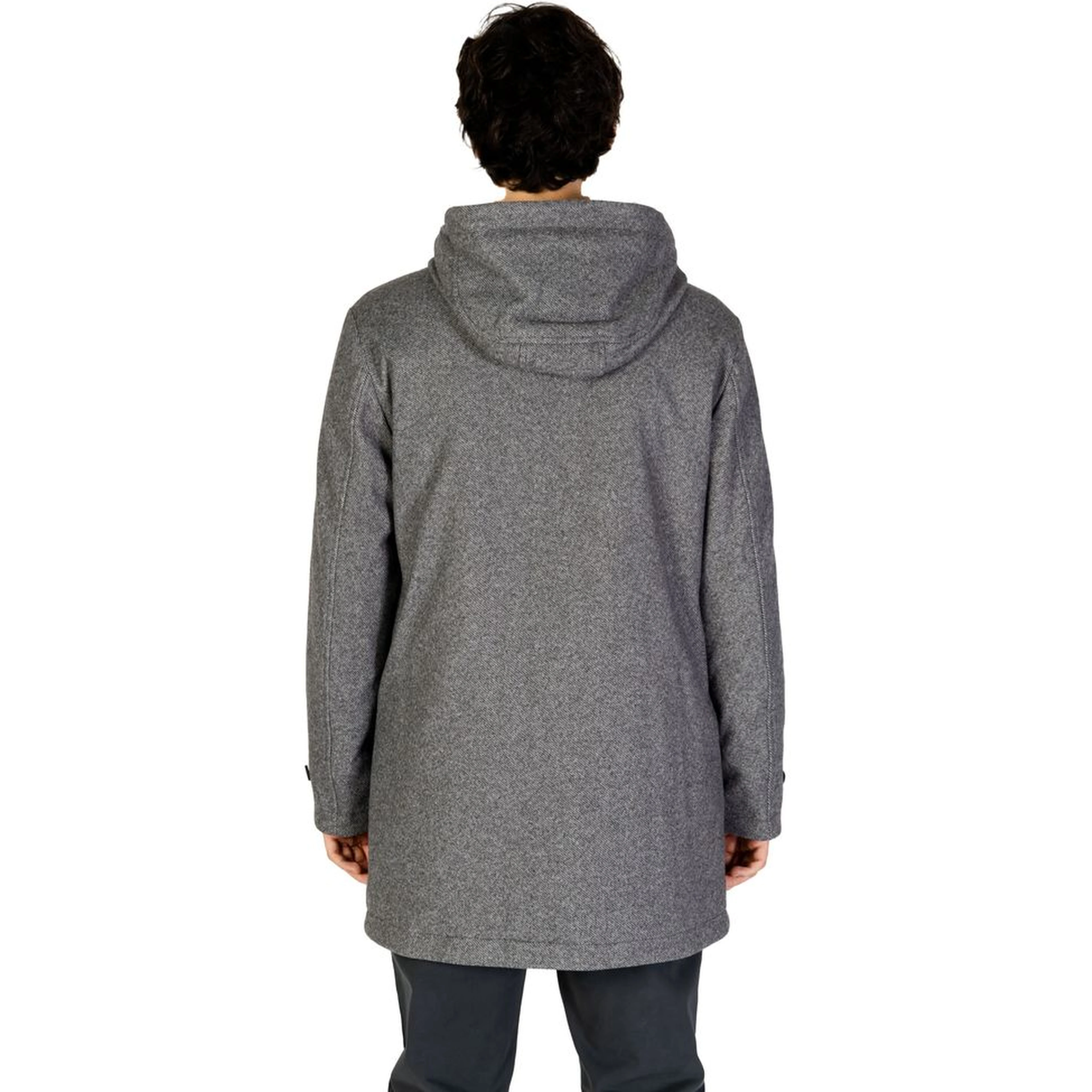 Gray Polyester Coat
