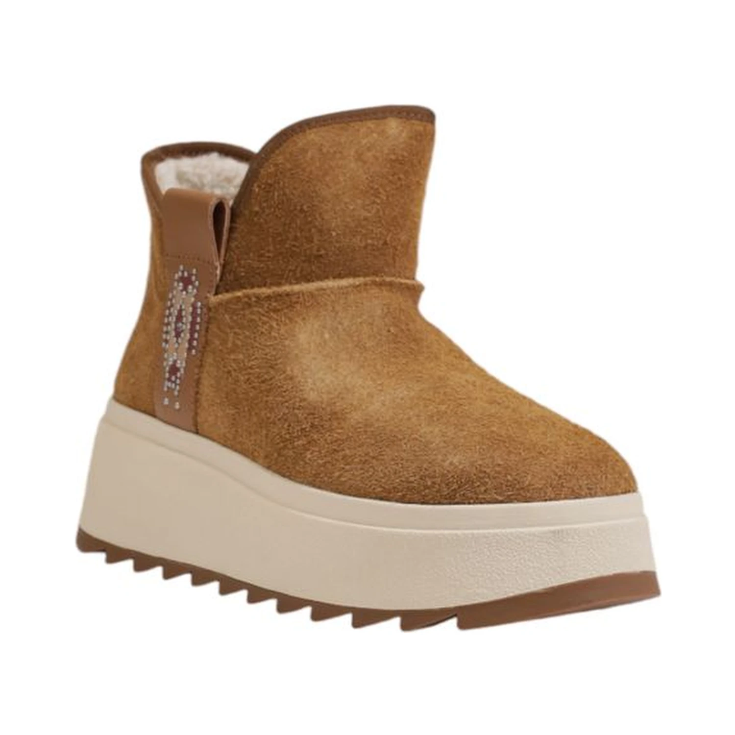 Brown Suede Leather Ankle Boots