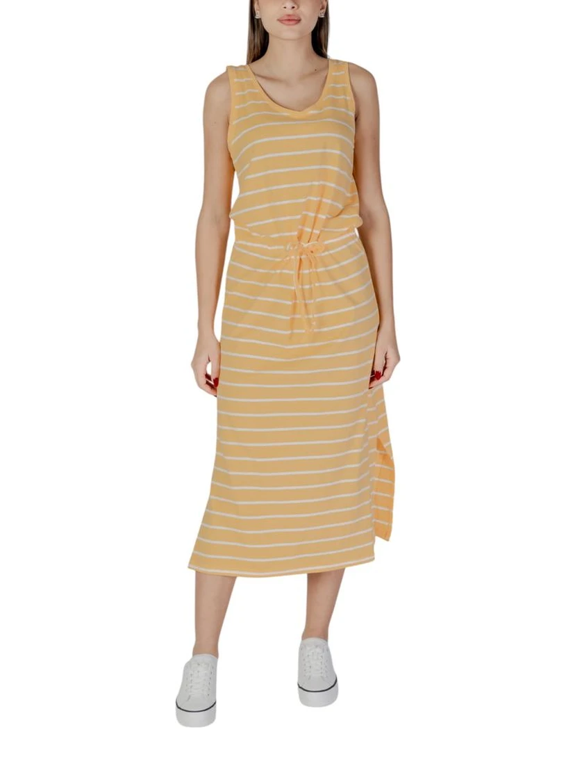 Yellow Cotton Long Dress