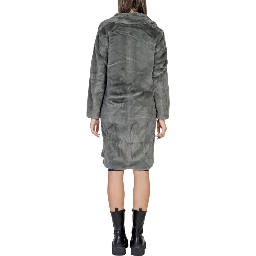 Black Polyester Coat