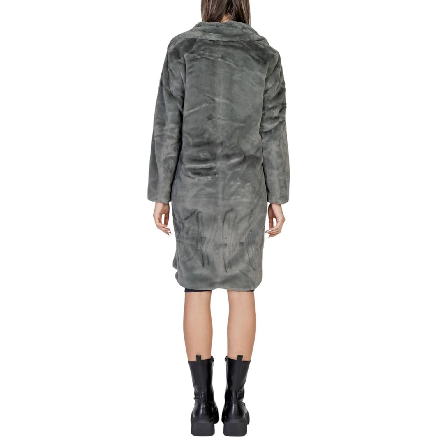 Black Polyester Coat