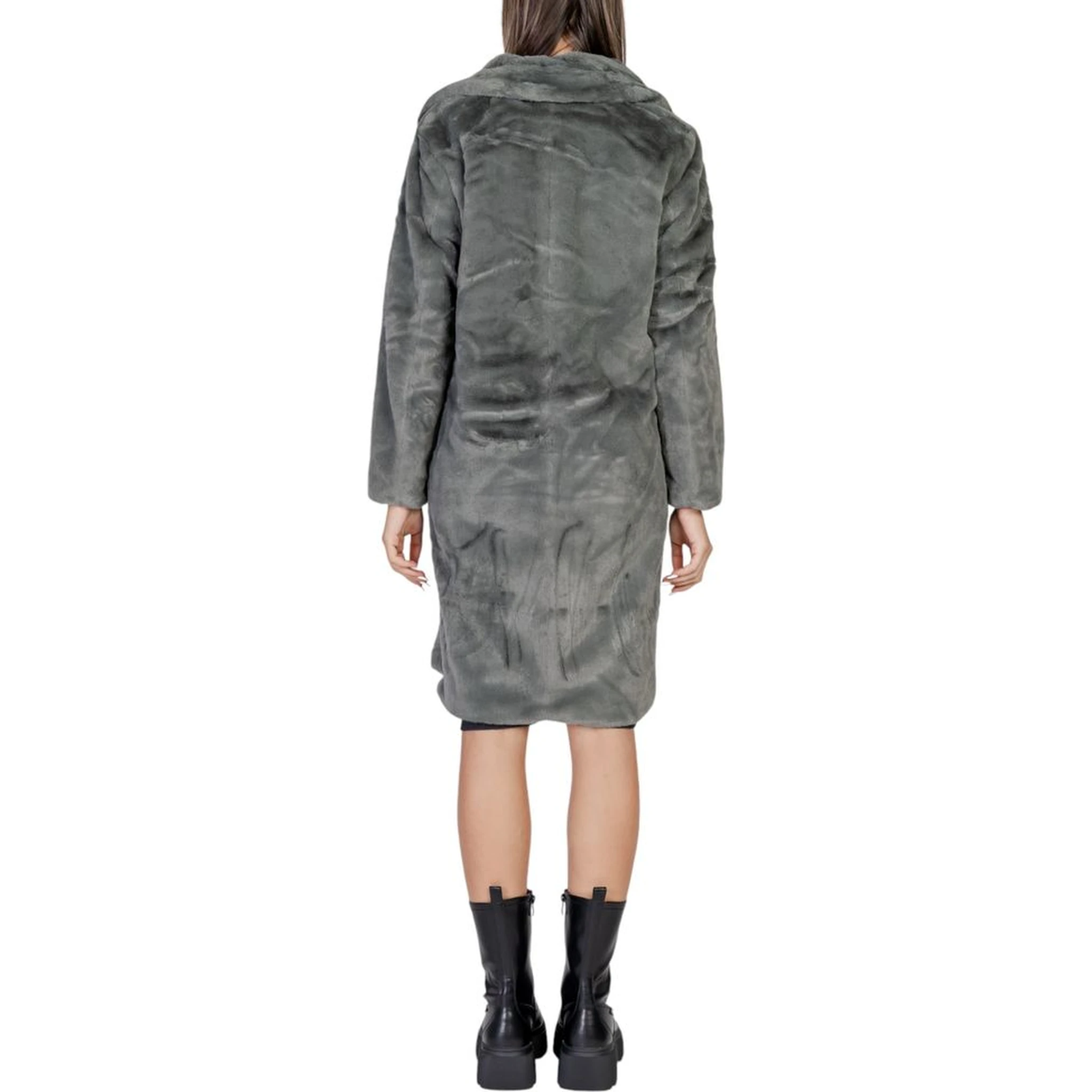 Black Polyester Coat