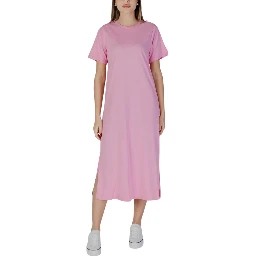 Multicolor Cotton Midi Dress