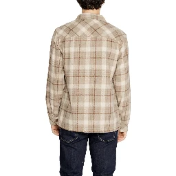 Beige Polyester Pattern Shirt