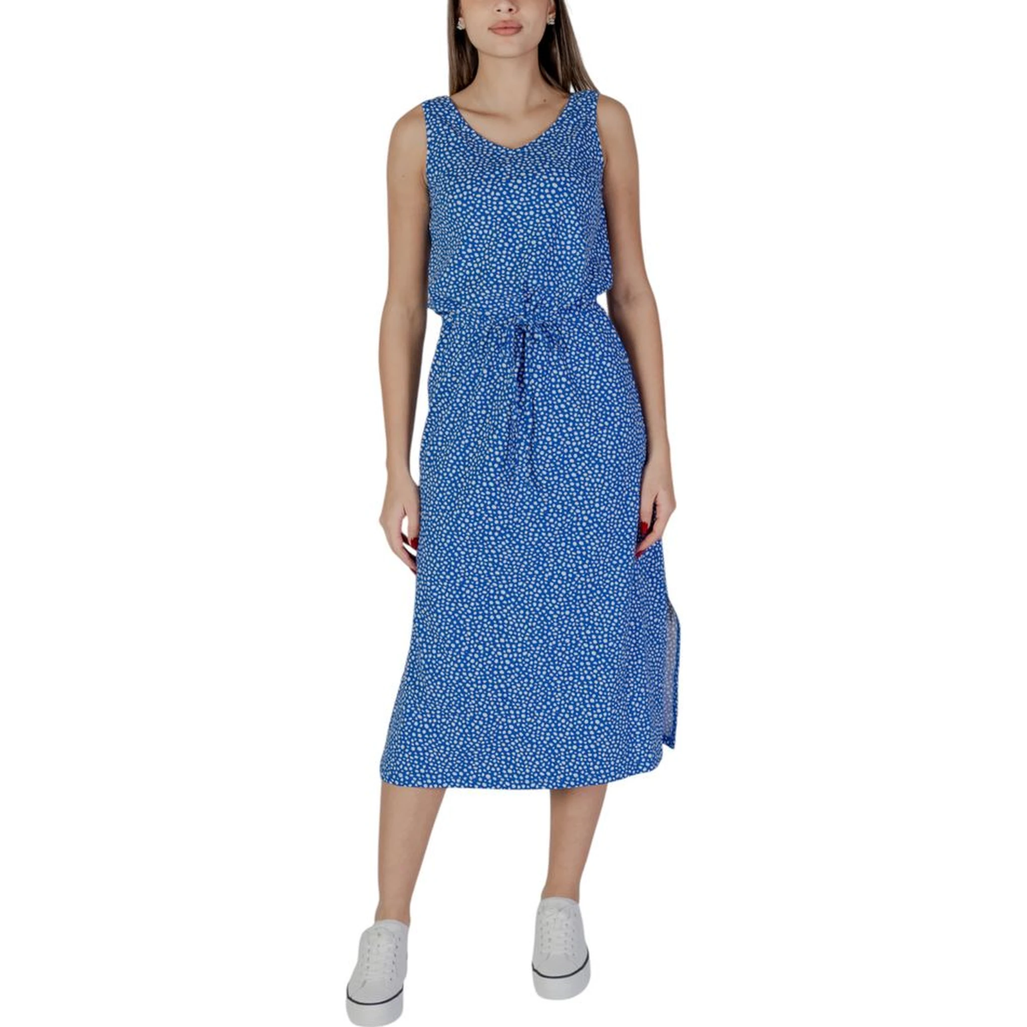 White Cotton Long Dress