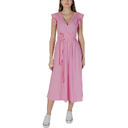 Multicolor Cotton Long Dress