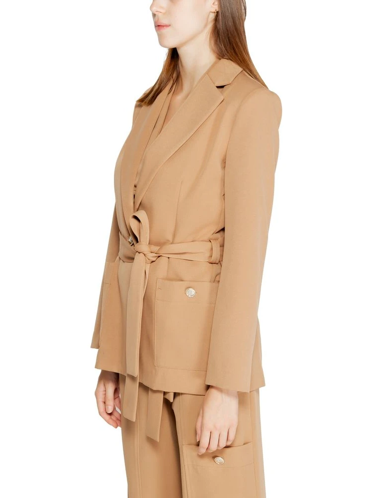 Beige Polyester Blazer alternative