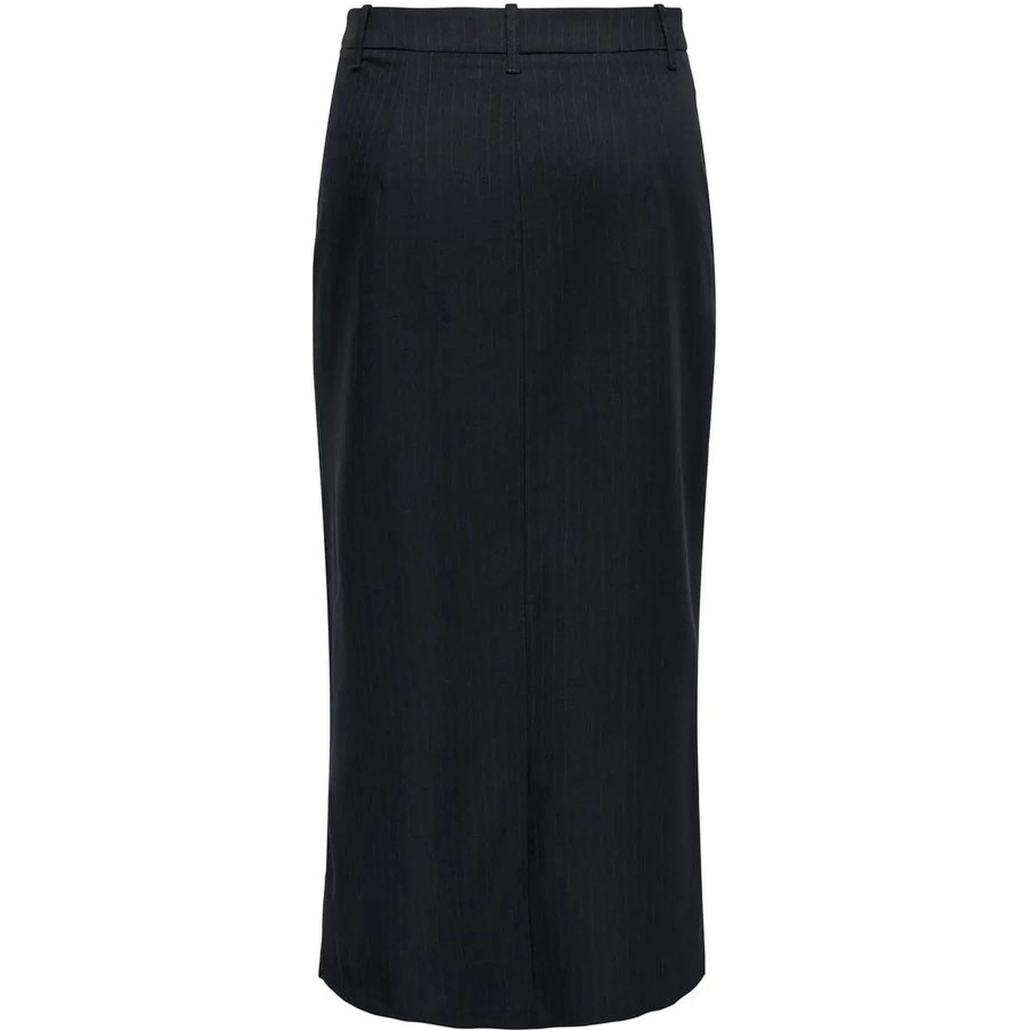 Gray Polyester Long Skirt