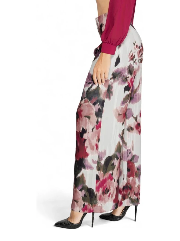 Bordeaux Polyester Casual Pants alternative