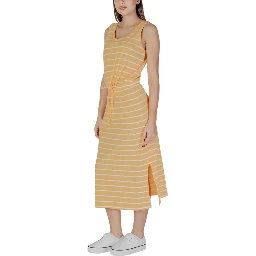 Yellow Cotton Long Dress
