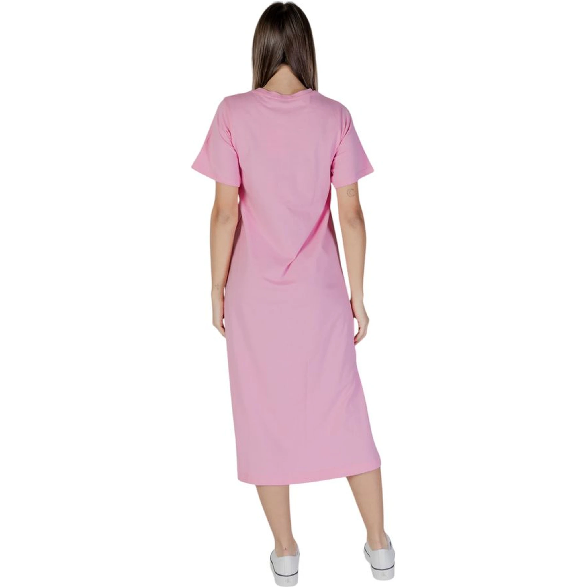Multicolor Cotton Midi Dress
