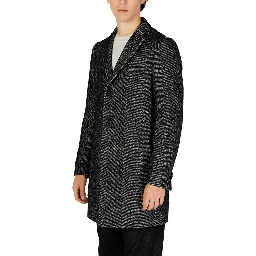 Black Polyester Coat