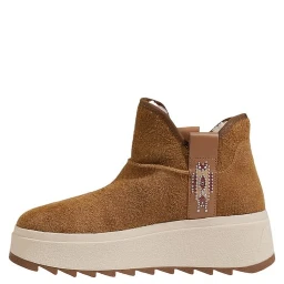 Brown Suede Leather Ankle Boots