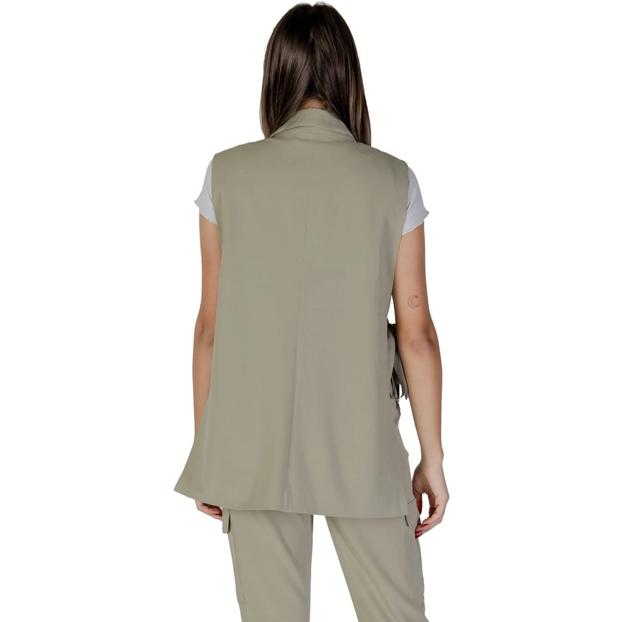 Green Polyester Waistcoat