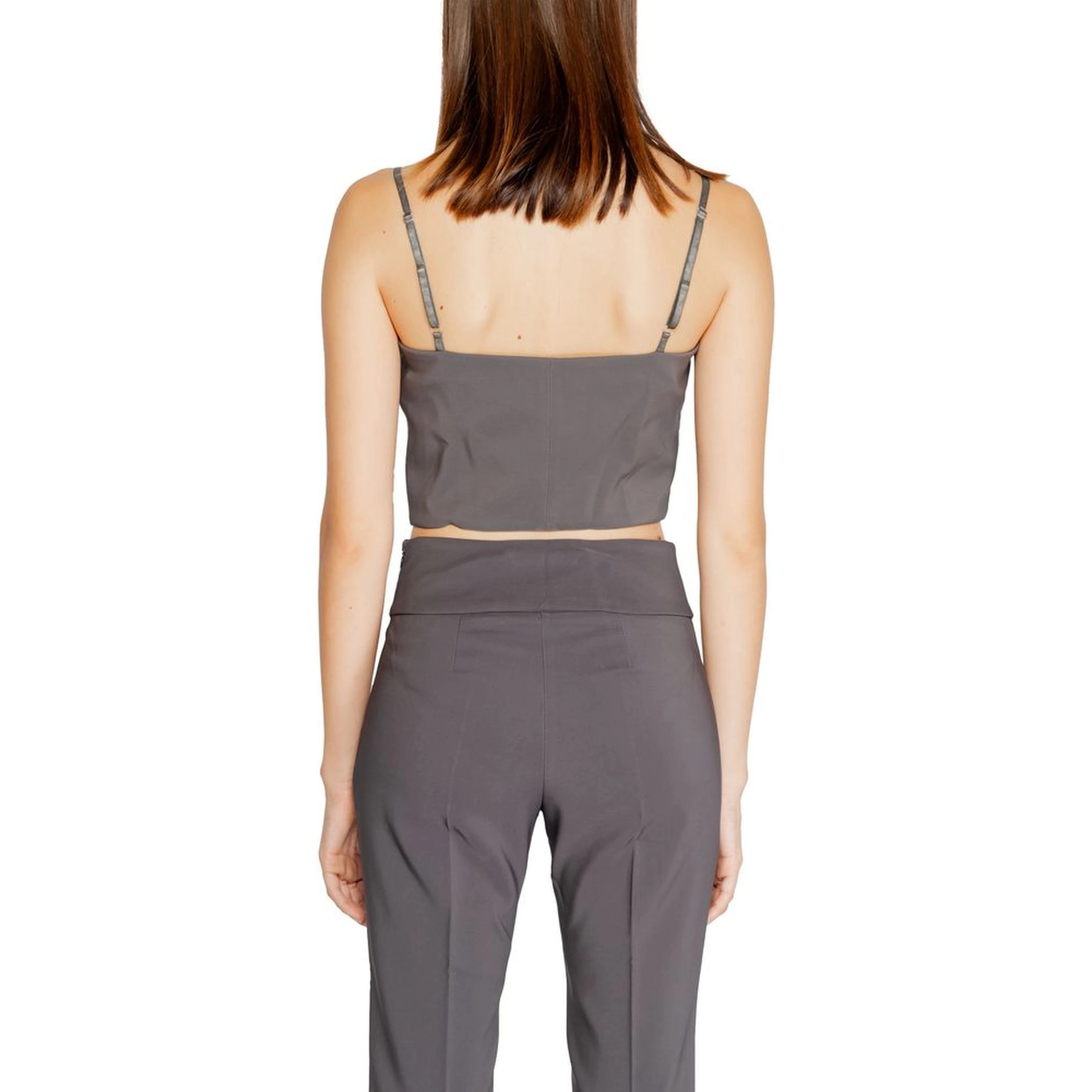 Gray Polyester Top