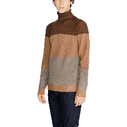 Brown Viscose Turtleneck