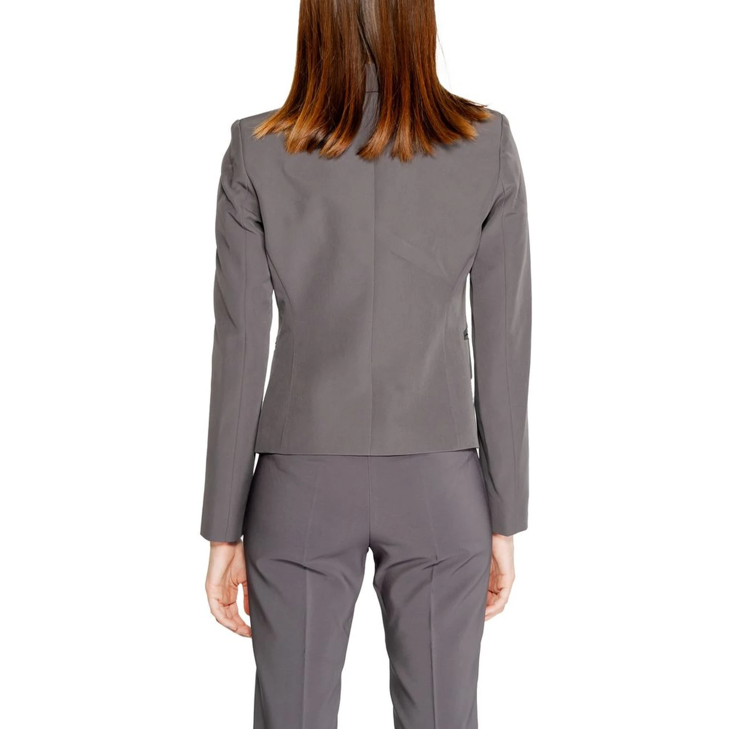 Gray Polyester Blazer