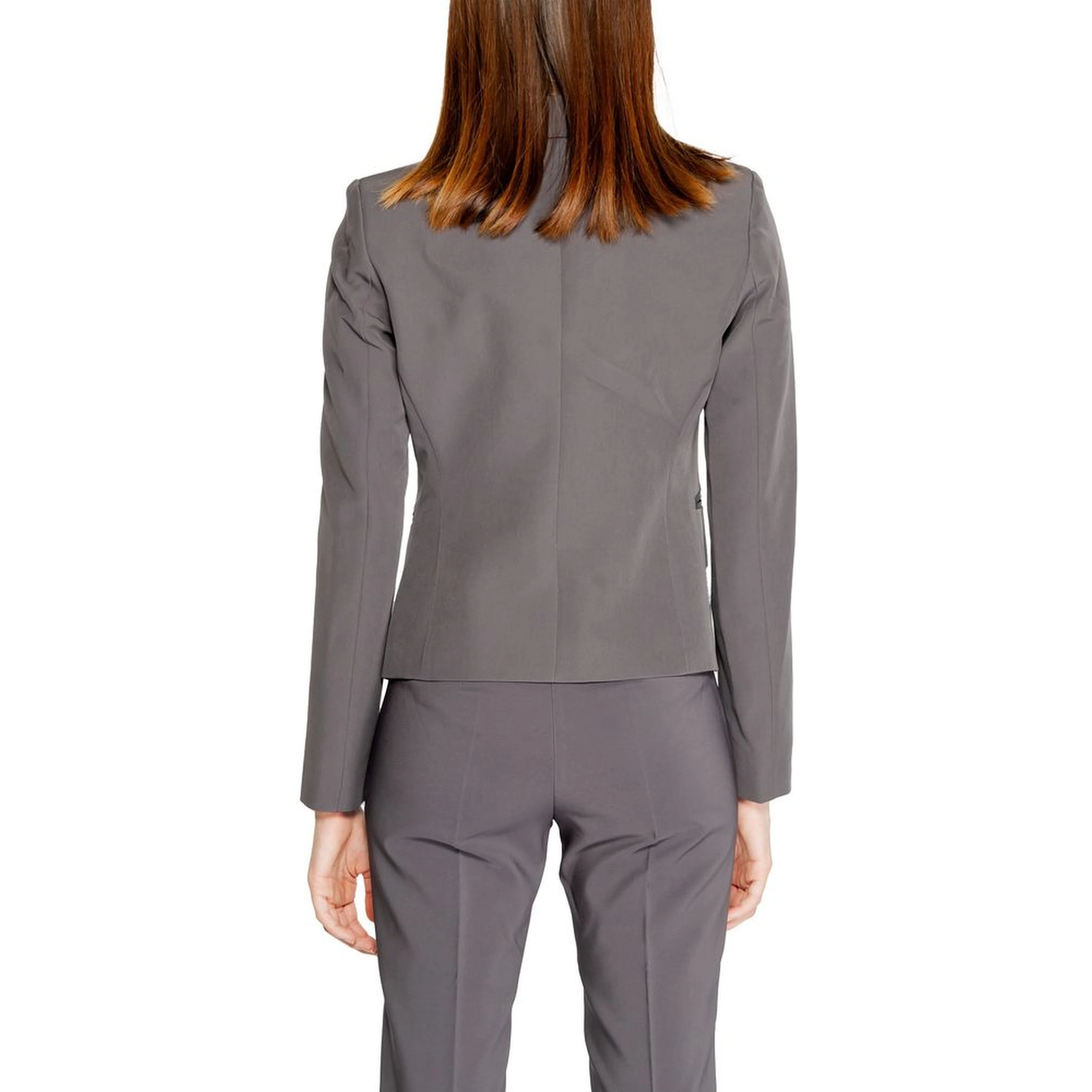 Gray Polyester Blazer