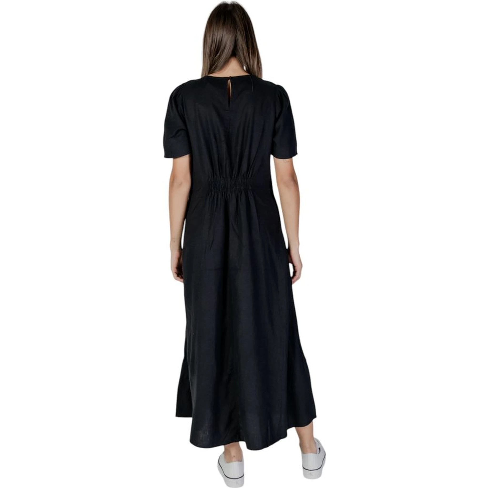Black Linen Long Dress